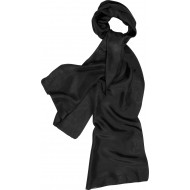 Foulard 100% seda,tamaño 36 x 160 cms, liso color negro